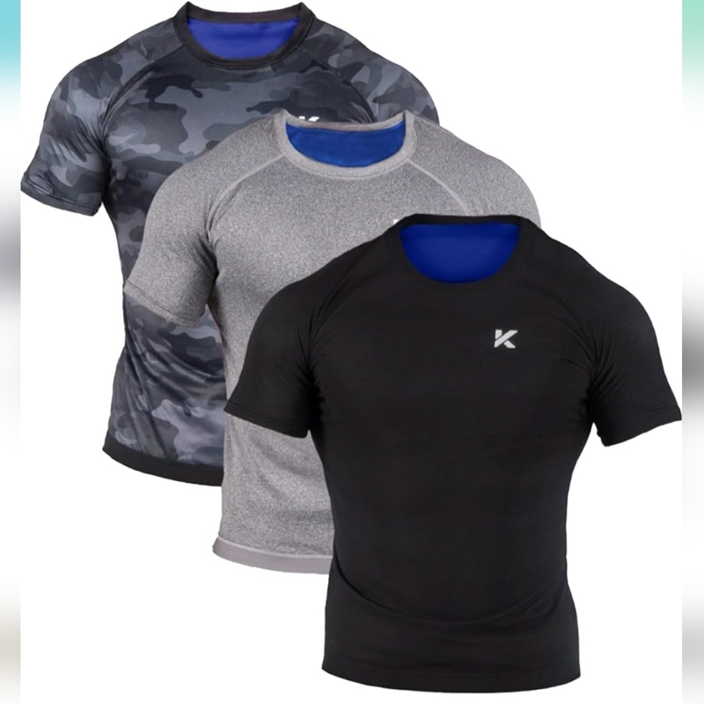 Kewlioo Sauna Shirts Set Of Three Compression Exercise Sweat 2xl New